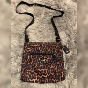 Coach Leopard print crossbody bag